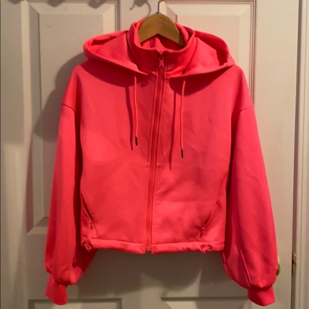 ZARA JOGGER JACKET TRF NEON PINK